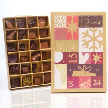 CALENDRIER DE L'AVENT PELE-MELE CRAFT CHOCOLAT LAIT et NOIR